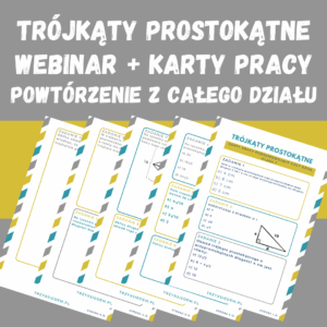 Trójkąty prostokątne klasa 7